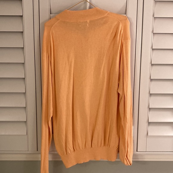Peter Millar Orange Quarter-zip - Picture 2 of 3